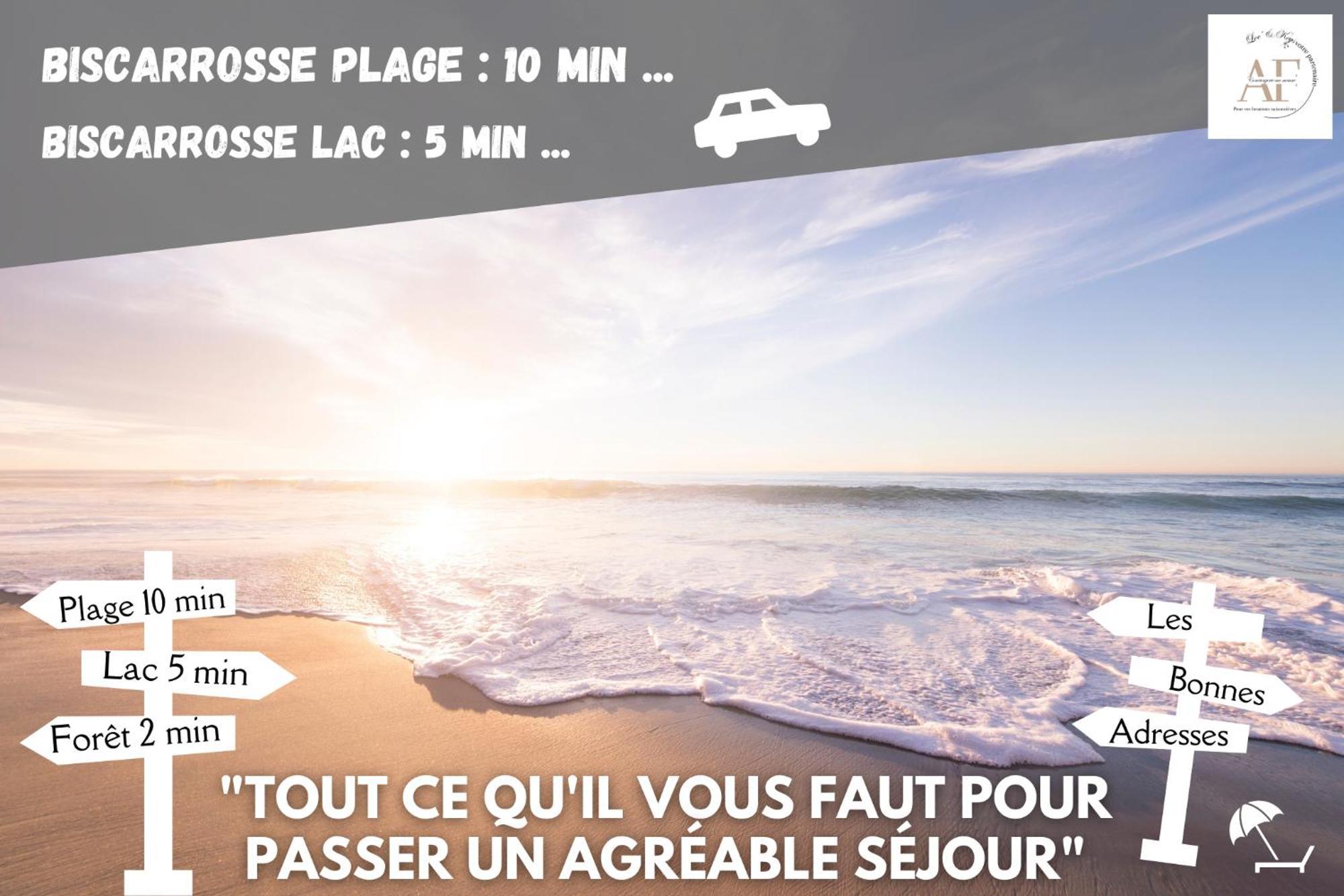 Ravissante Maison Cosy 4* Biscarrosse Proche Lac Εξωτερικό φωτογραφία
